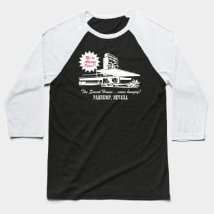 The Sweat House! (white) Baseball T-Shirt